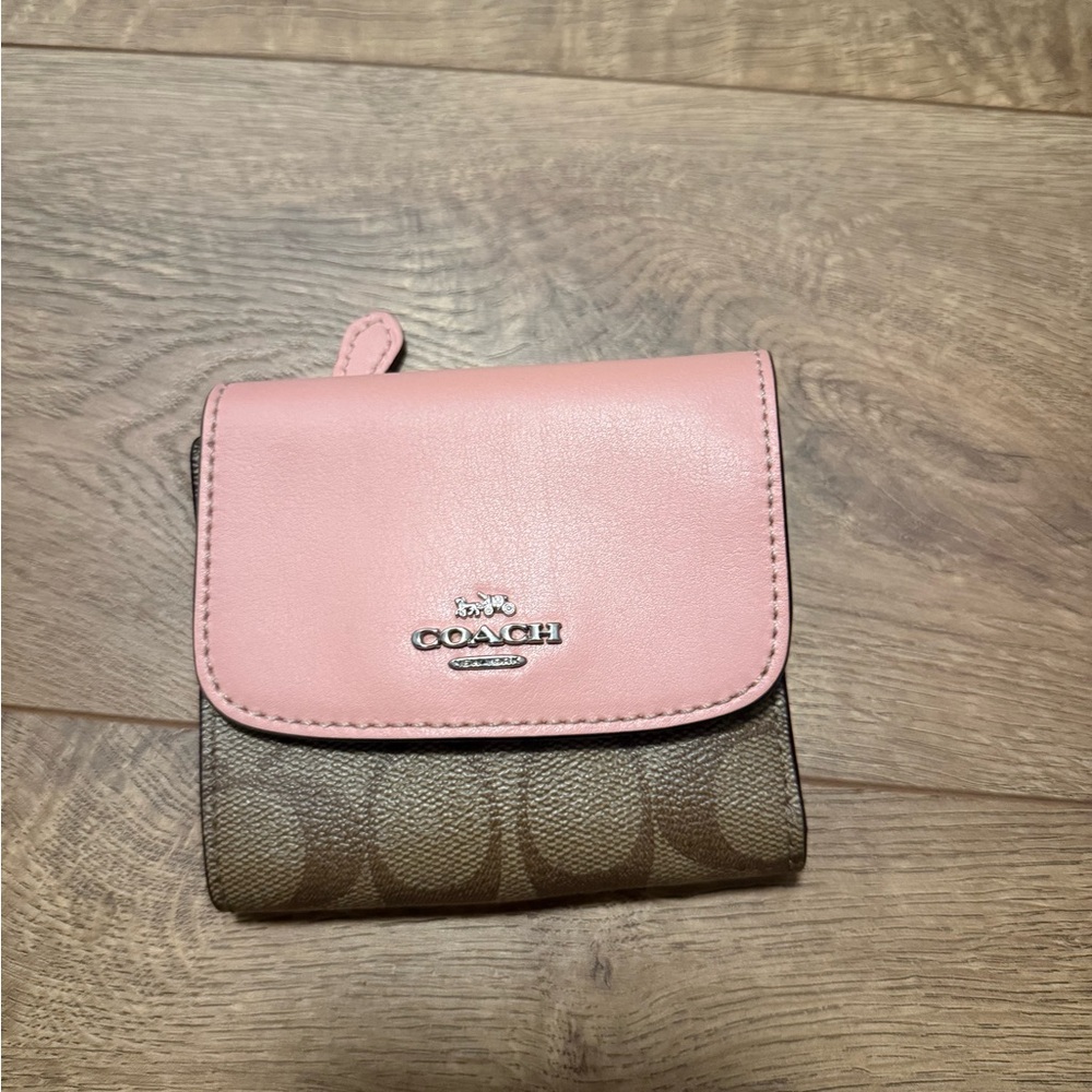 Coach Blush Pink and Taupe Wallet